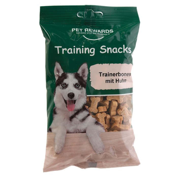 Hundegodbid Trainerbones med kylling, 200 g