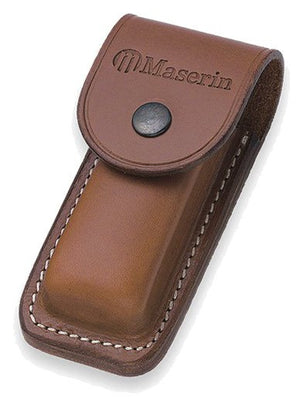 Maserin læder skede 125mm brun
