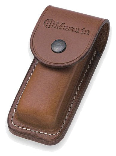 Maserin læder skede 125mm brun