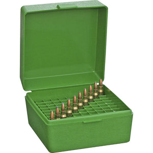 MTM patronbox 100 stk. patr. Kal. .222, .223, 6x47