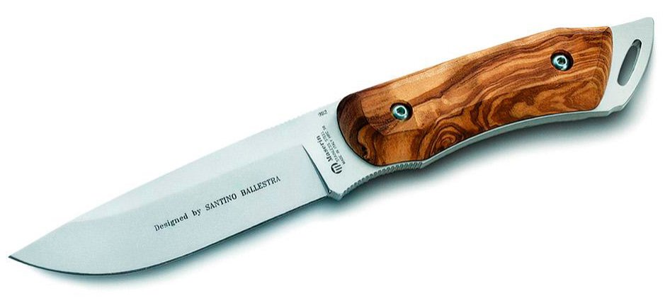 Maserin kniv oliventræ skæfte