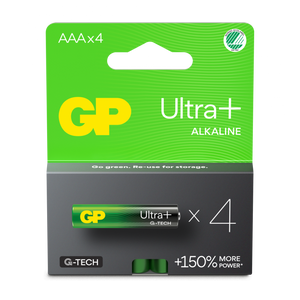 GP Ultra Plus AAA/LR03 4 stk.