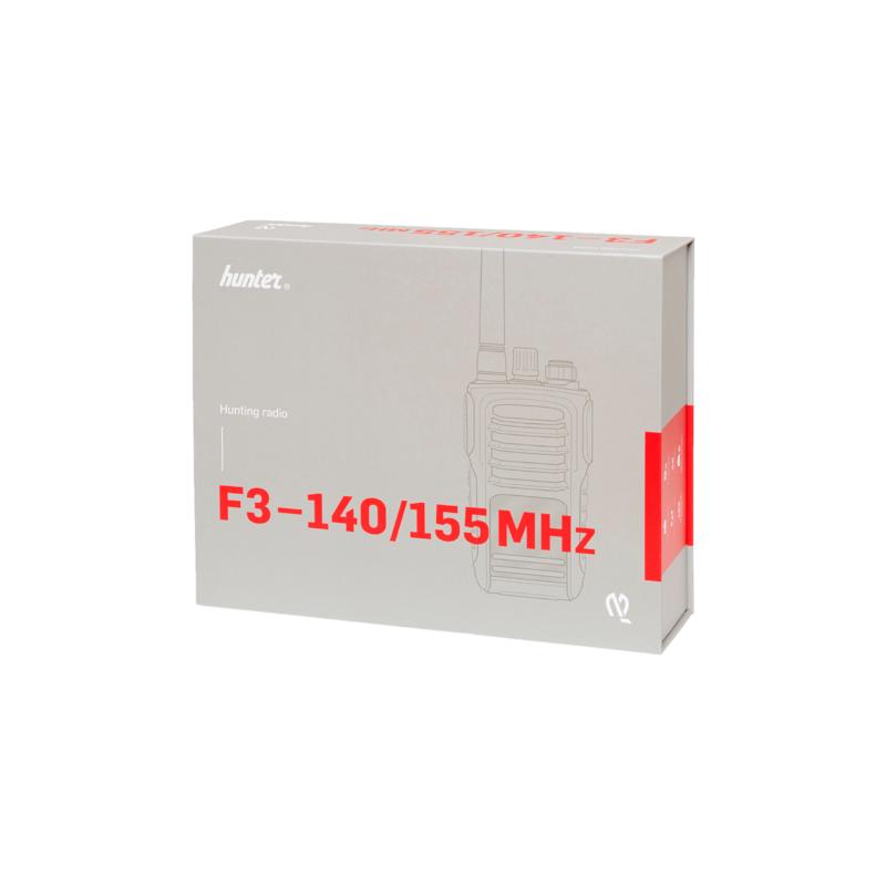 Hunter - F3 Jagtradio m/display 140/155 mHz