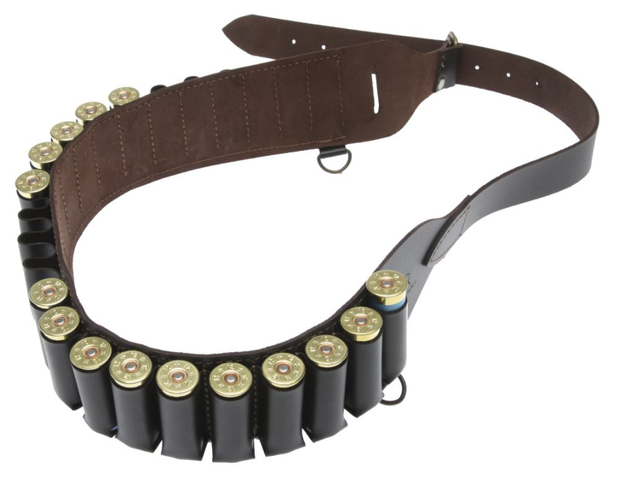 Patronbælte læder brun