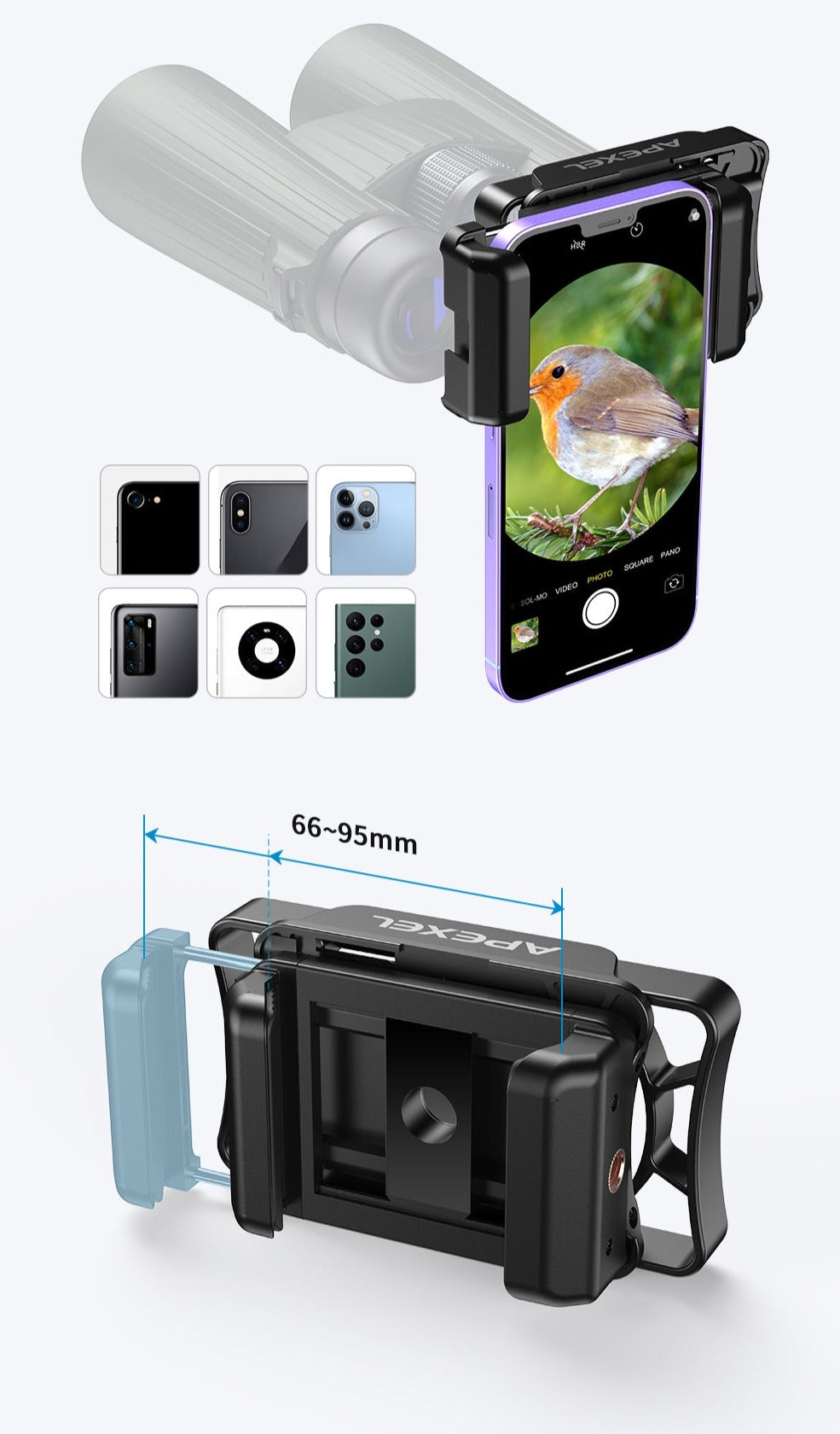 Mobiladapter til kikkerter - HuntElite