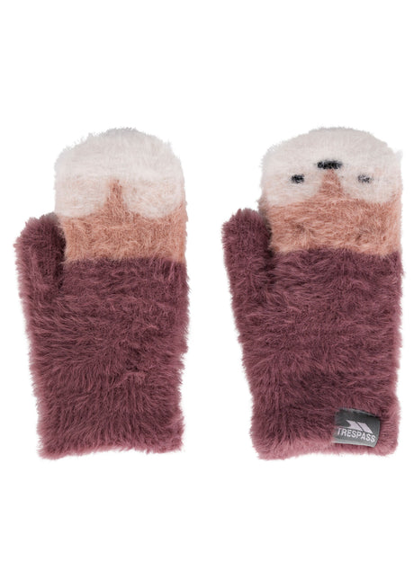 Hillside- Kids Knitted Mitts - Rose Tone - Trespass