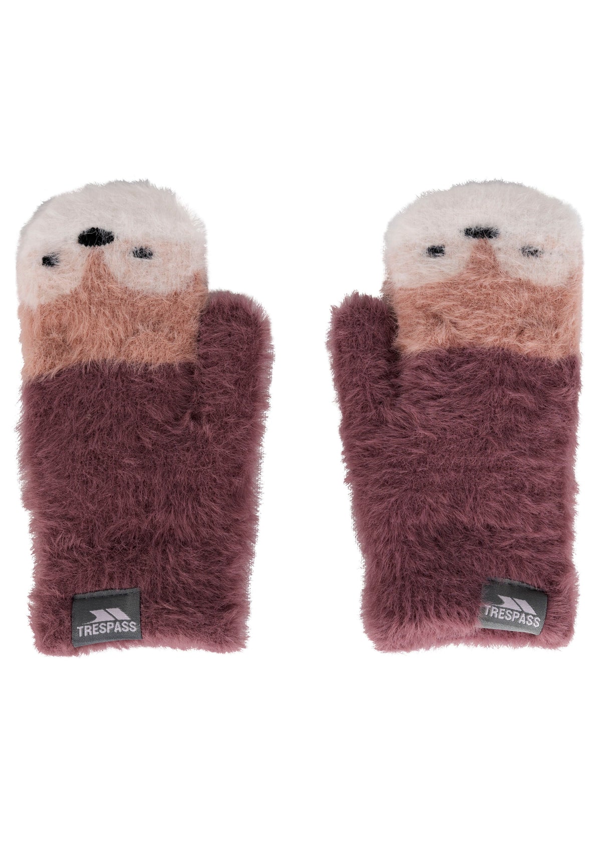 Hillside- Kids Knitted Mitts - Rose Tone - Trespass