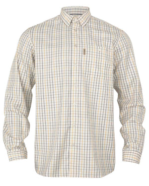 Haywood uldblanding L/S skjorte - Arrowwood yellow check - Härkila
