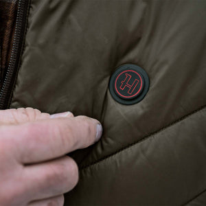 Härkila Heat Insulated vest - Willow green/Shadow brown - Härkila