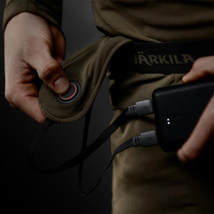 Härkila Heat USB-C Long Johns - Willow green/Black - Härkila