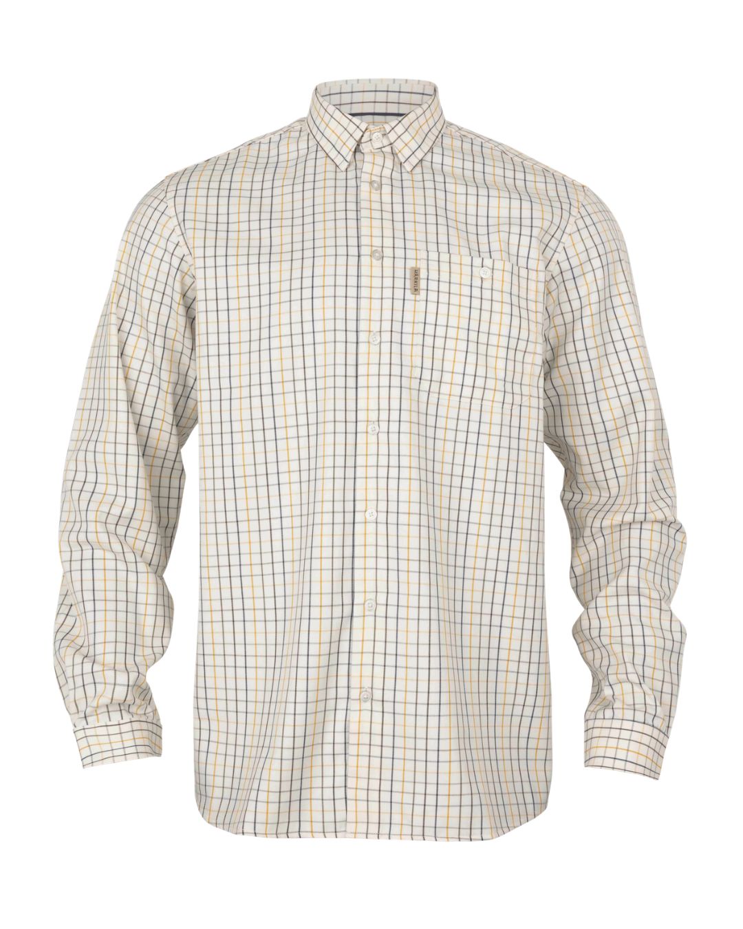 Haywood uldblanding L/S skjorte - Arrowwood yellow check - Härkila