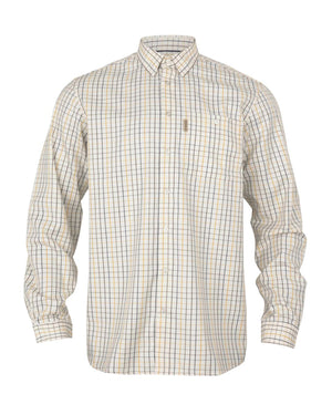 Haywood uldblanding L/S skjorte - Arrowwood yellow check - Härkila