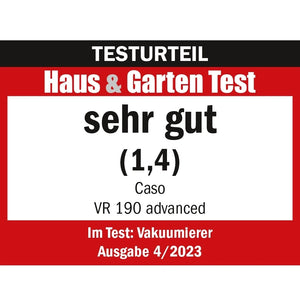 Caso vakuumpakker - VR190 0.5 bar  9L/min