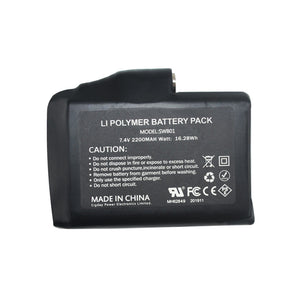 Batteri til varmeudstyr 2200 mAh (1stk)