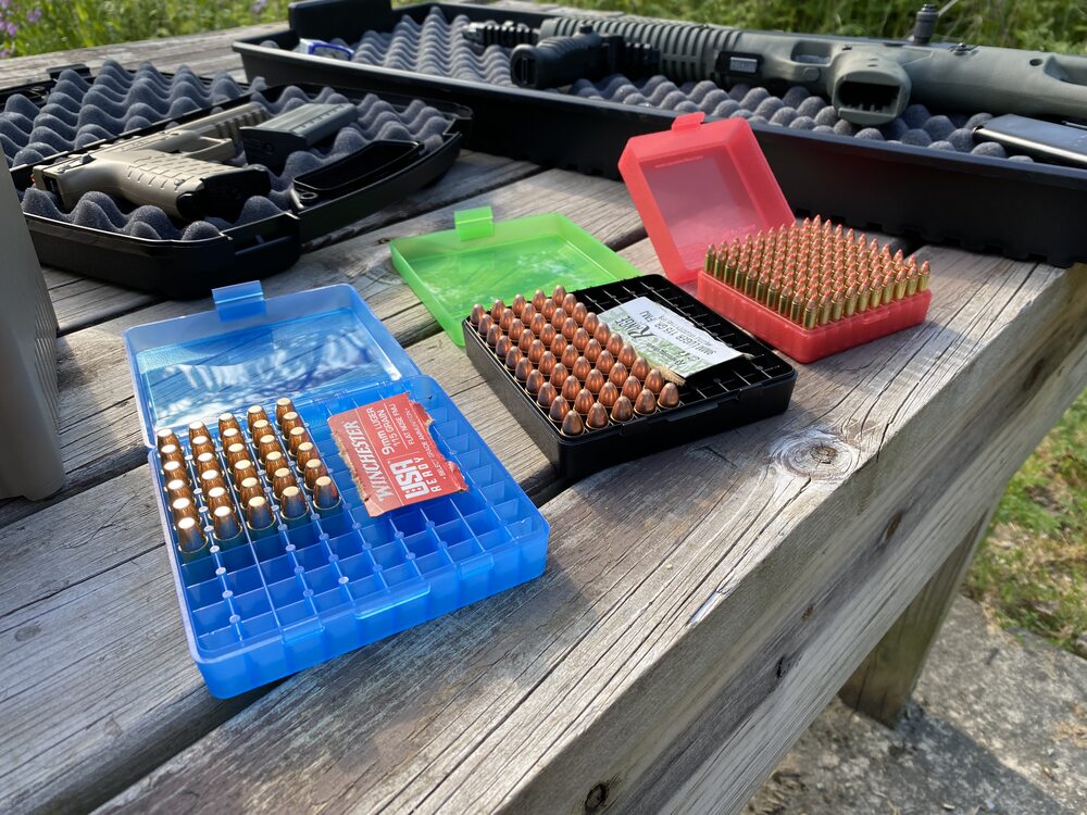 MTM patronbox til pistolammo Kal. 45ACP, 40S&W - 100 stk.