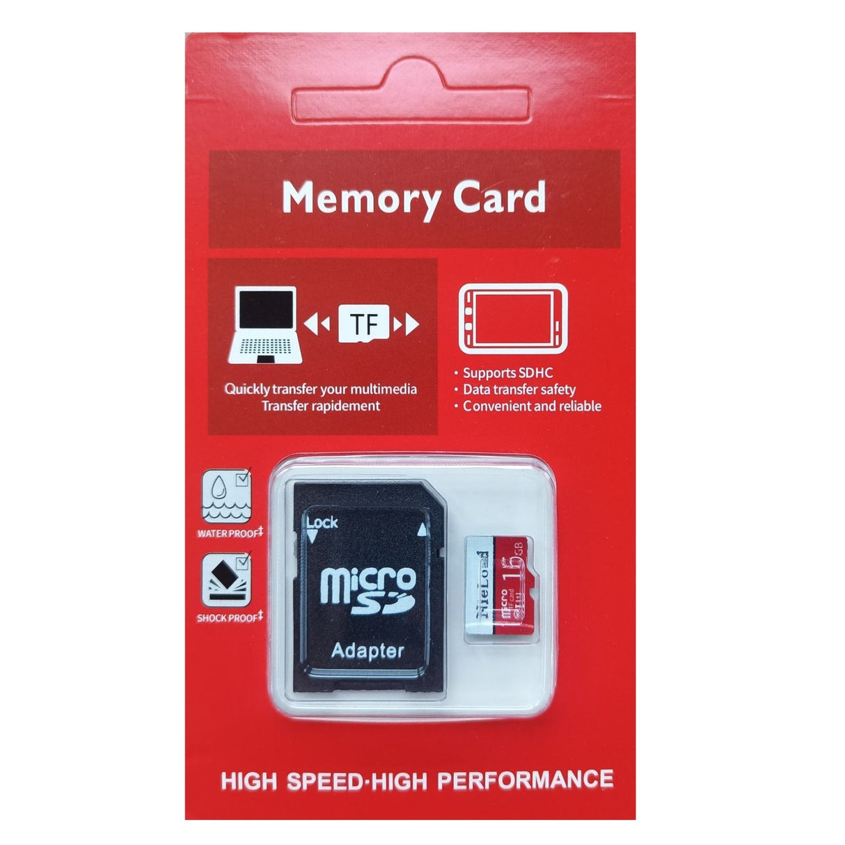 16gb SD kort med adapter
