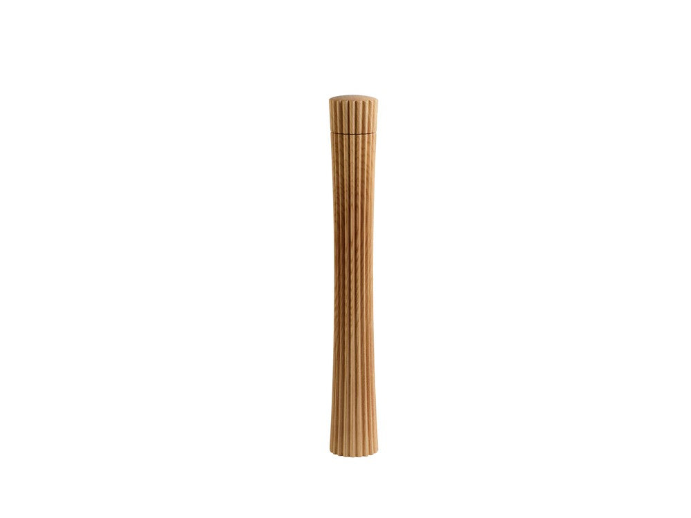 Legnoart PLEATS, Salt/Peber Keramisk Kværn, large - i lys Ask
