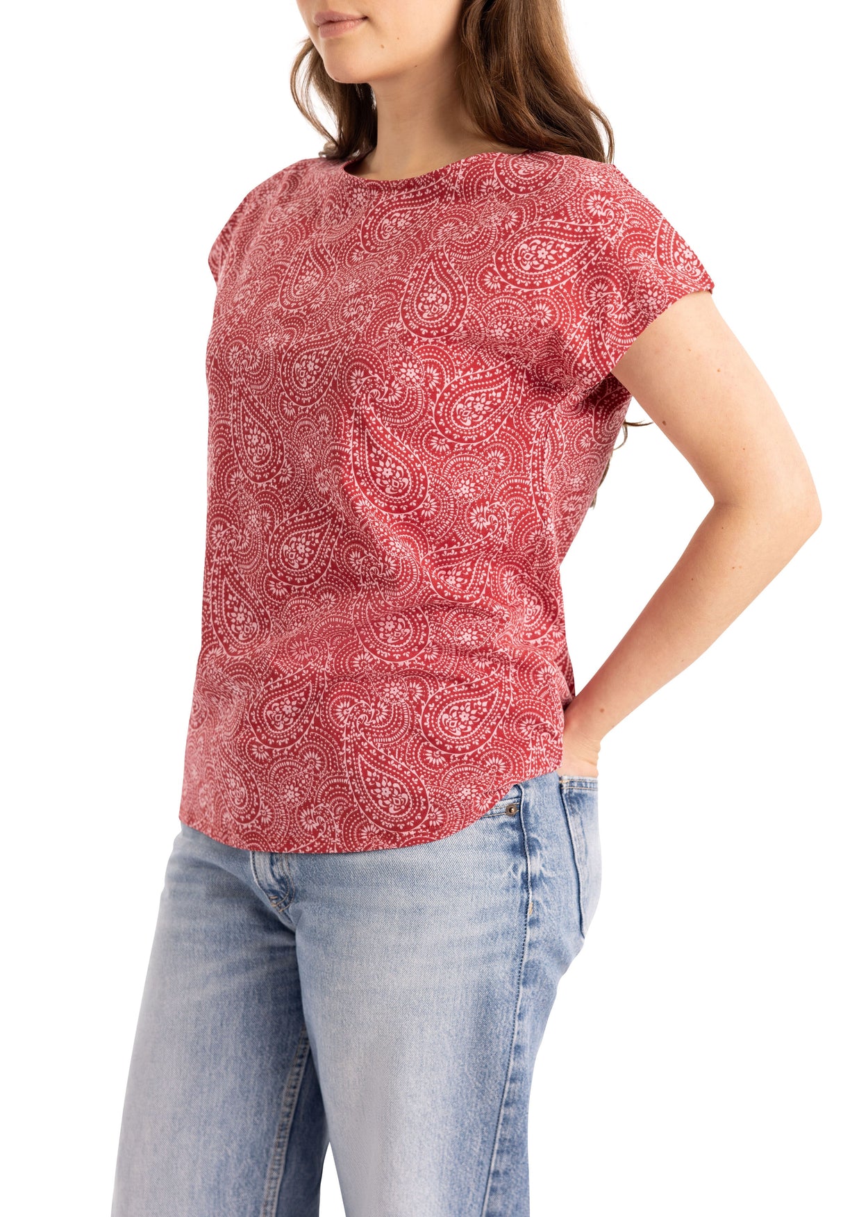 Lucia - Claret Print - Trespass