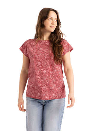 Lucia - Claret Print - Trespass