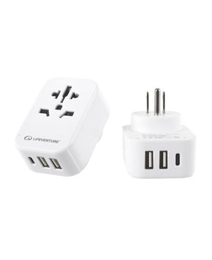 USA Travel Adaptor with USB + USB C - Life Venture