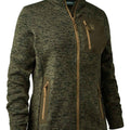 Lady Sarek Strikjakke - Olive  - Deerhunter