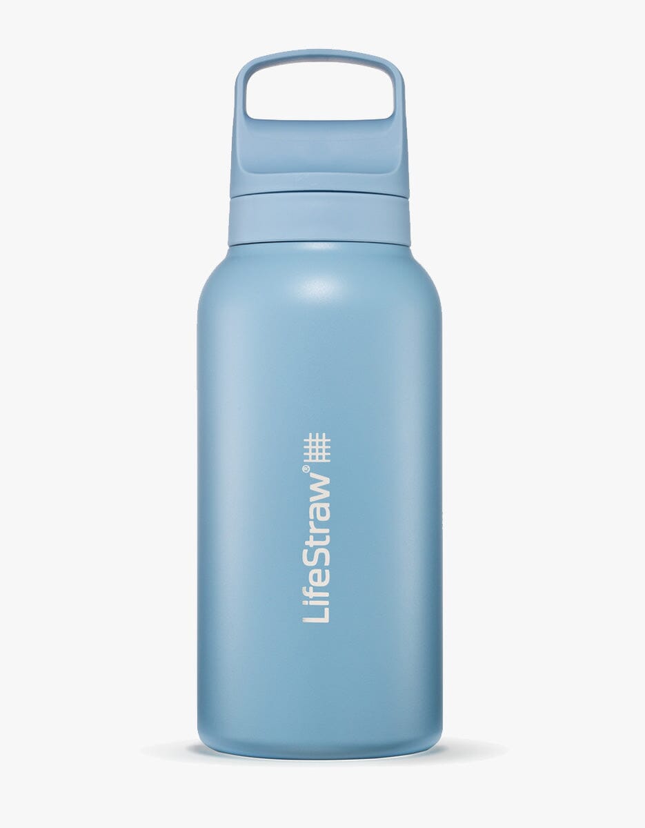 Go 2.0 Stainless Steel Water Filter Bottle Icelandic Blue / 1 L - LifeStraw
