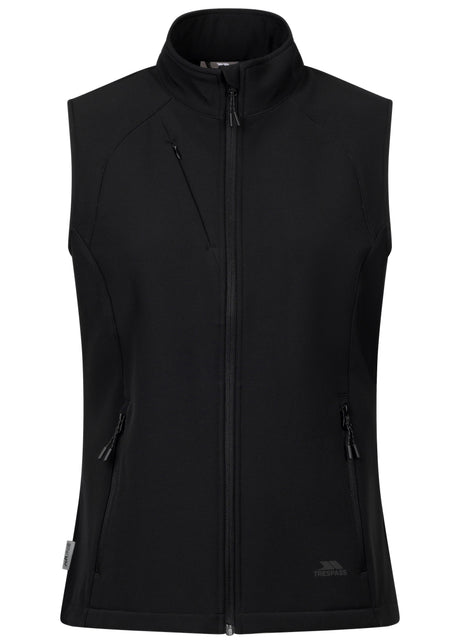 Mahall Female Softshell Gilet - Black - Trespass