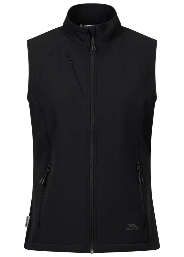 Mahall Female Softshell Gilet - Black - Trespass