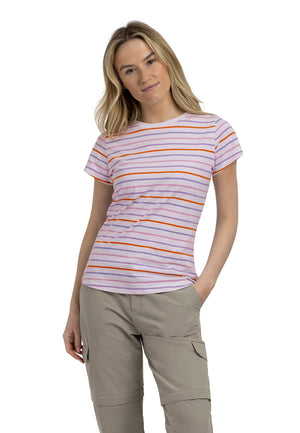 Michaela - White Multi Stripe - Trespass