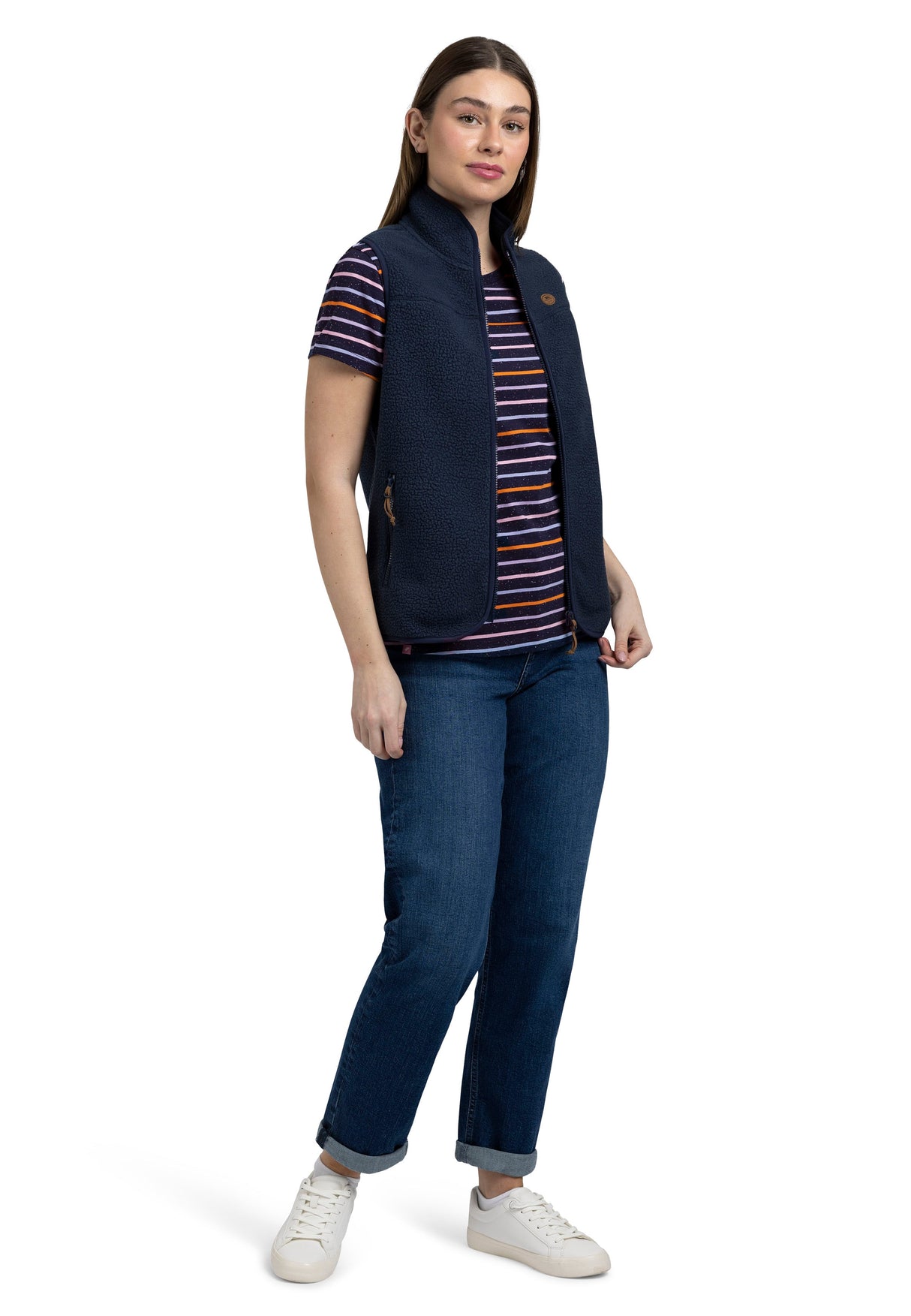 Michaela - Navy Multi Stripe - Trespass