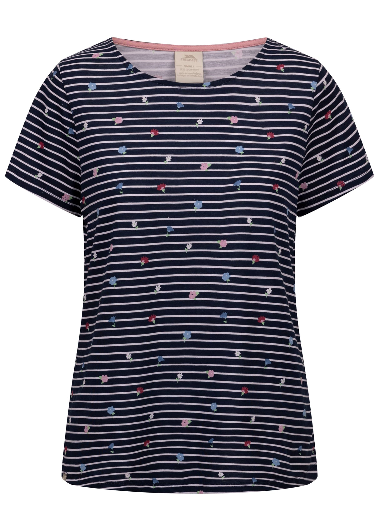 Myla - Navy Floral Stripe - Trespass