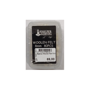 Woolen felt for 8mm. 80pcs