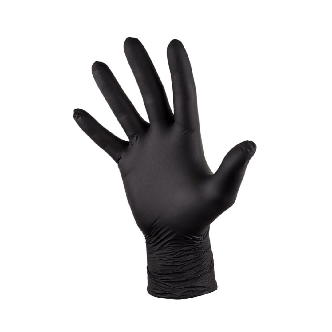 Nitrilhandsker (sort) Kraftig 4.5g – 100 stk
