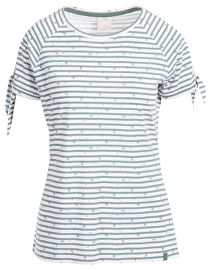 Penelope - Teal Mist Stripe Bee Print - Trespass
