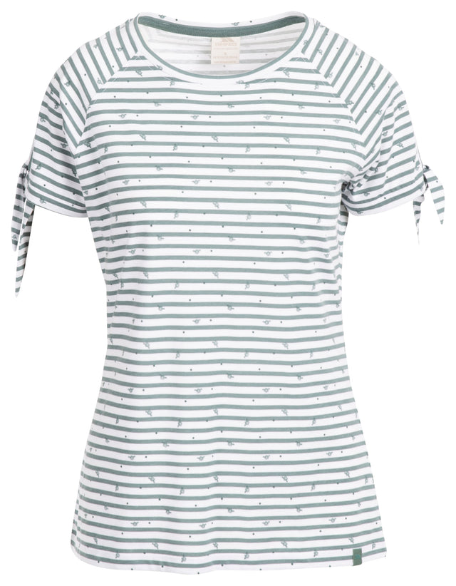 Penelope - Teal Mist Stripe Bee Print - Trespass