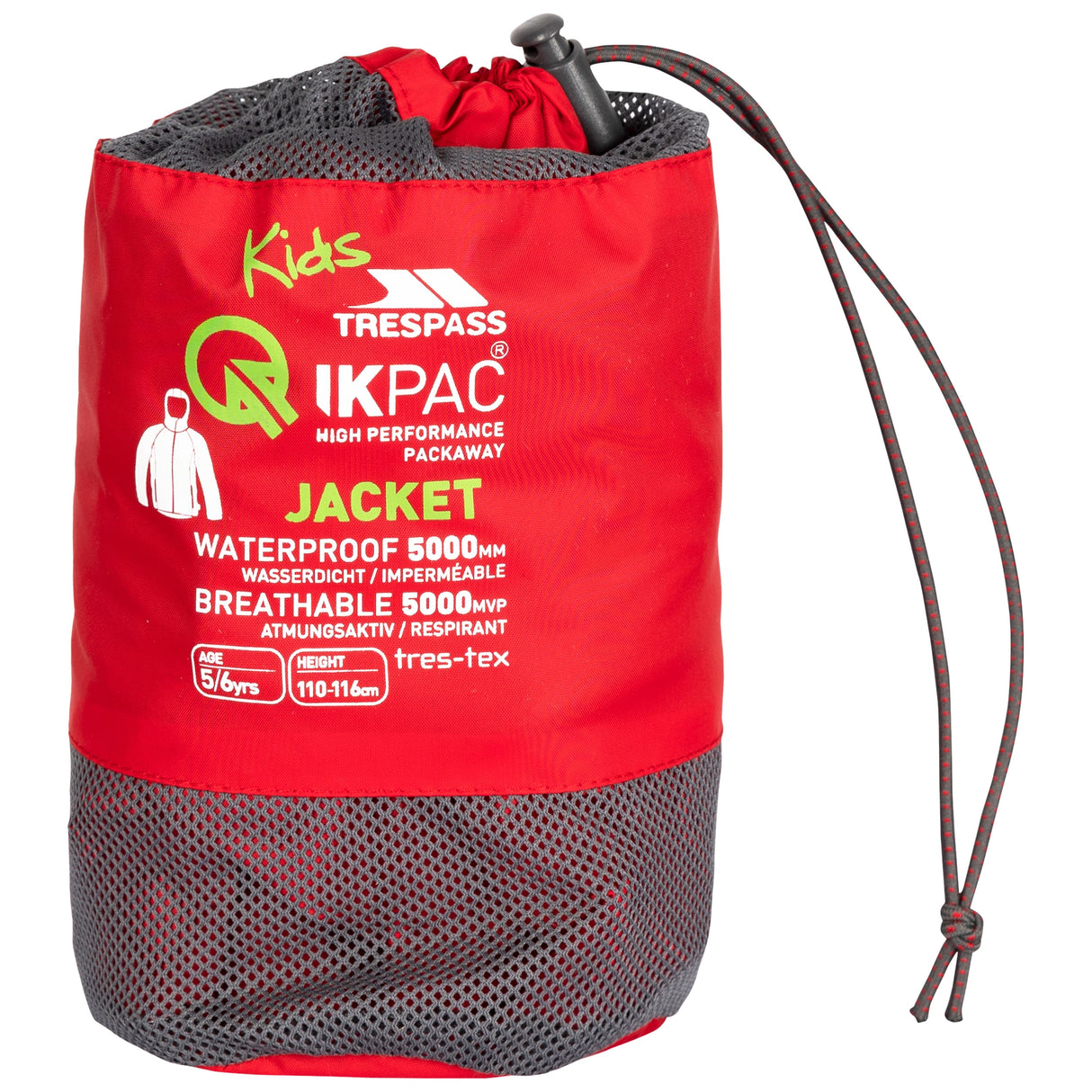 Qikpac Jacket - Red - Trespass