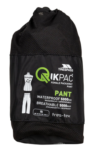 Str. XXS - Qikpac Pant - Black - Trespass - Ombytningsvare