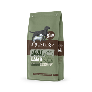 Quattro Super Premium No Grain All Breed Adult, Lamb MONOPROTEIN 12kg — 2 sække