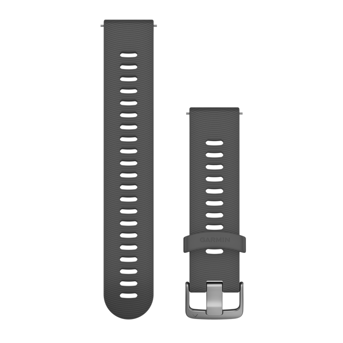 Quick Release remme (20 mm), Berry silikonerem, rustfrit stål hardware 2