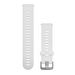 Quick Release remme (20 mm), Hvid silikonerem, rustfrit stål hardware 1
