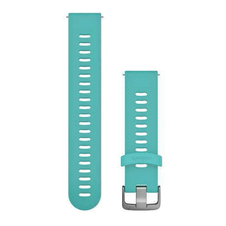 Quick Release remme (20 mm), Aqua silikonerem, rustfrit stål hardware 2