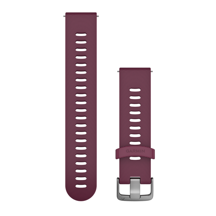 Quick Release remme (20 mm), Berry silikonerem, rustfrit stål hardware 1