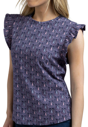 Salma - Navy Print - Trespass
