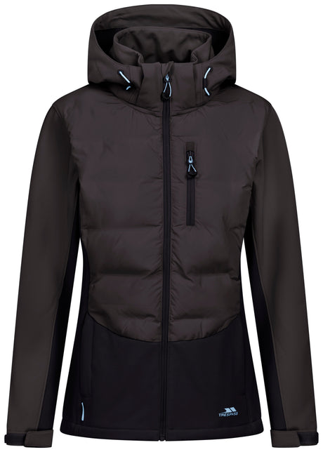 Scarlet- Female Hybrid Softshell Jkt - Charcoal - Trespass
