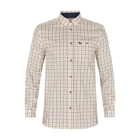 Oxford Skydeskjorte - Classic Blue/Merlot Check - Seeland