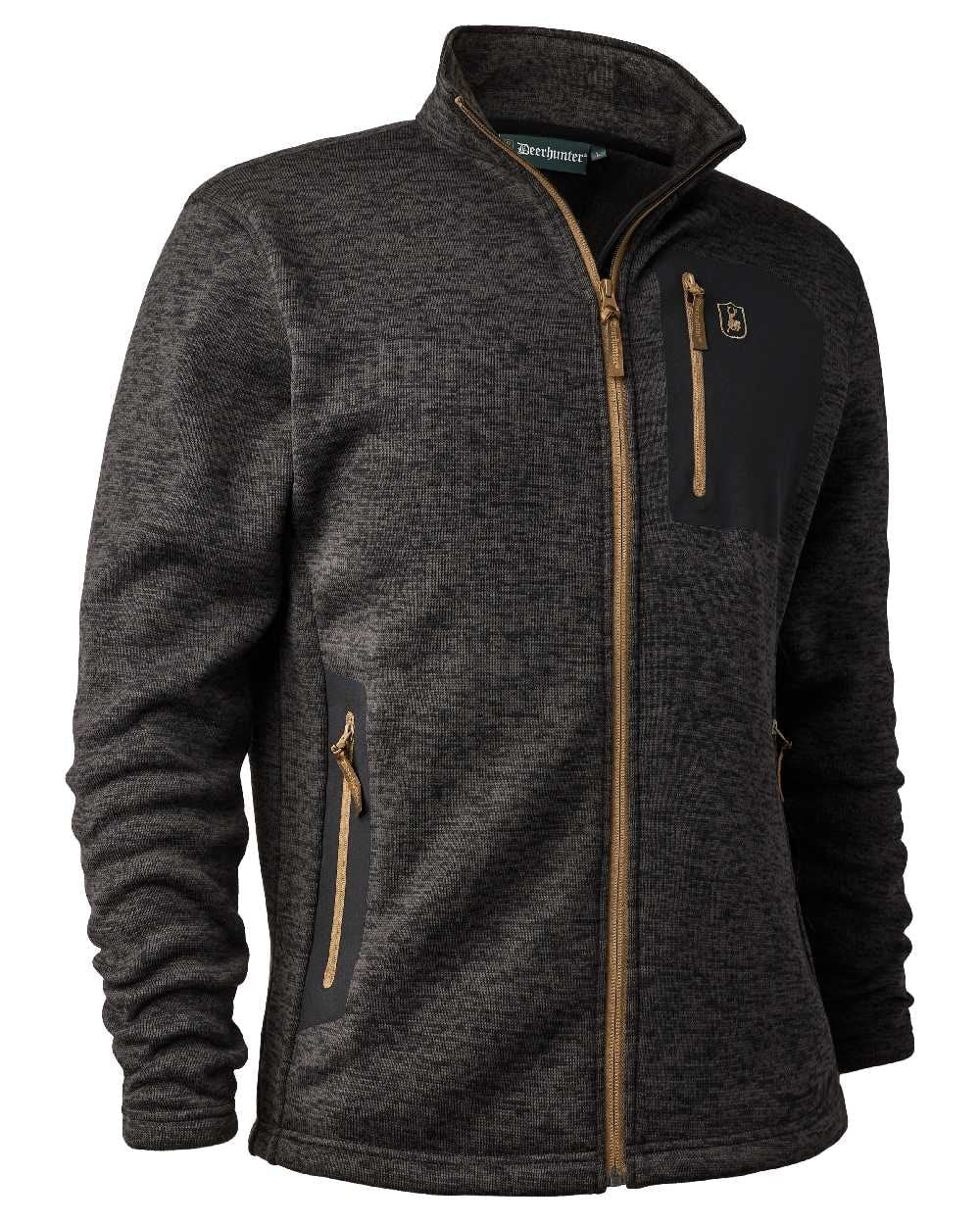 Sarek Strikjakke - Dark Grey - Deerhunter