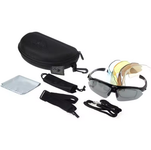 Skydebriller med udskiftelig glas - 5 Glas - HuntElite