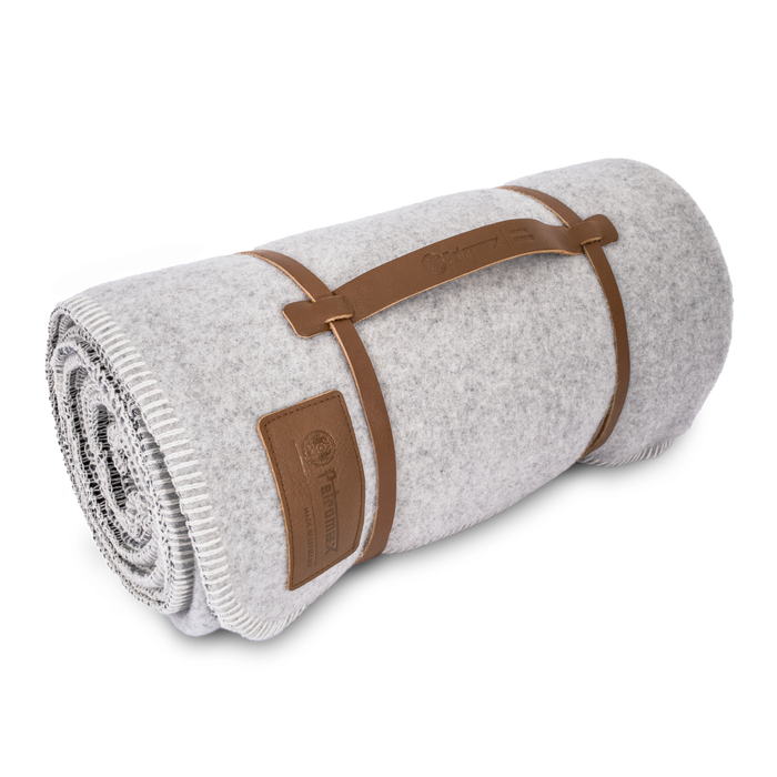 Petromax Wool Blanket 150 x 200 cm smoky - Petromax - White/Dark Grey