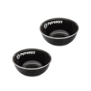 Petromax Enamel Bowls black 2 pieces - Petromax