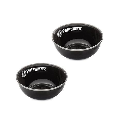 Petromax Enamel Bowls black 2 pieces - Petromax